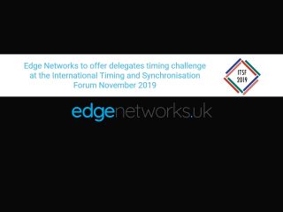 Edge Networks to offer delegates timing challenge at ITSF 2019