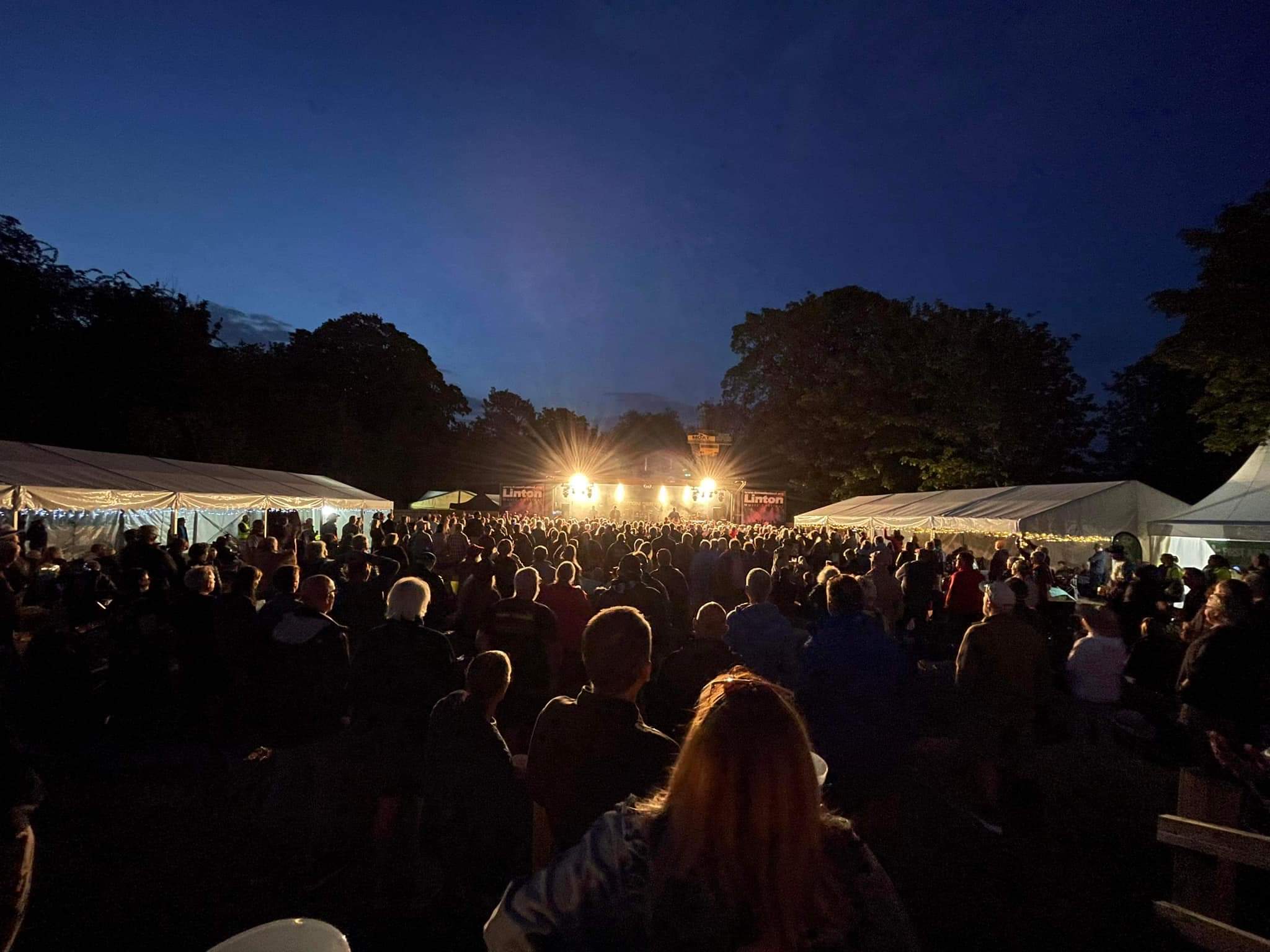 International Music Festival At Night.